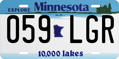 MN license plate 059LGR