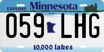 MN license plate 059LHG
