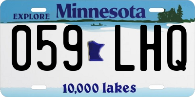 MN license plate 059LHQ