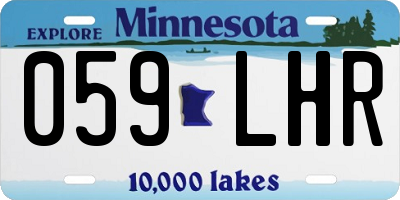 MN license plate 059LHR