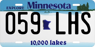 MN license plate 059LHS