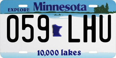 MN license plate 059LHU