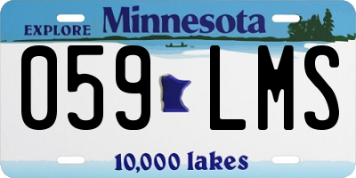 MN license plate 059LMS