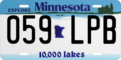 MN license plate 059LPB