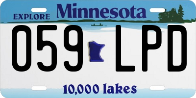 MN license plate 059LPD