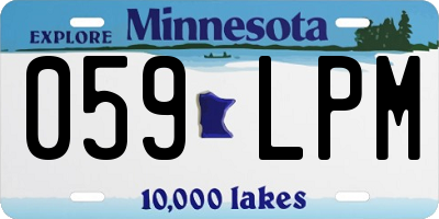 MN license plate 059LPM
