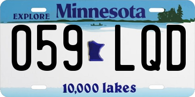 MN license plate 059LQD