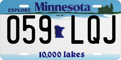 MN license plate 059LQJ