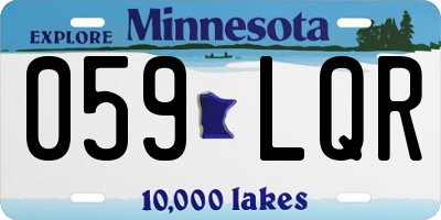 MN license plate 059LQR