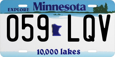 MN license plate 059LQV