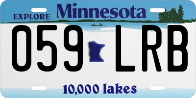 MN license plate 059LRB