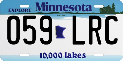MN license plate 059LRC