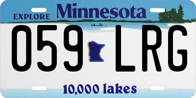 MN license plate 059LRG