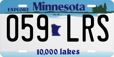 MN license plate 059LRS