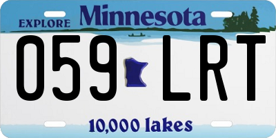 MN license plate 059LRT