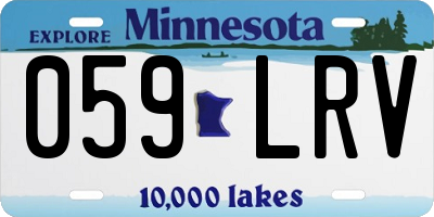 MN license plate 059LRV