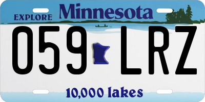 MN license plate 059LRZ