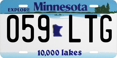 MN license plate 059LTG