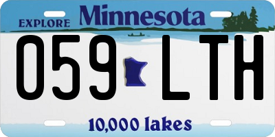 MN license plate 059LTH