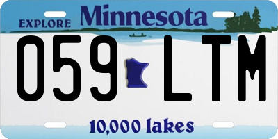 MN license plate 059LTM