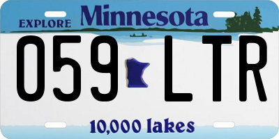 MN license plate 059LTR