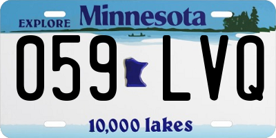 MN license plate 059LVQ