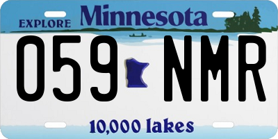 MN license plate 059NMR