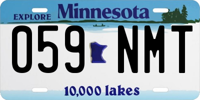 MN license plate 059NMT