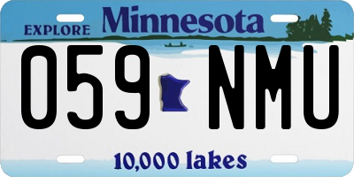 MN license plate 059NMU