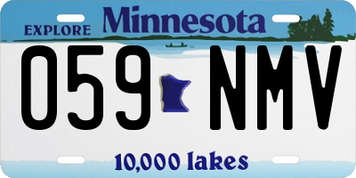 MN license plate 059NMV
