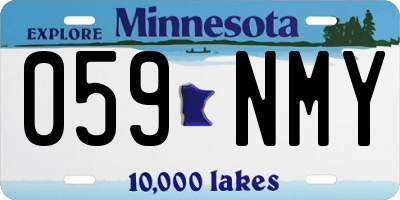MN license plate 059NMY