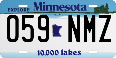 MN license plate 059NMZ