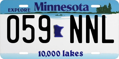 MN license plate 059NNL