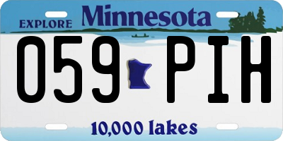 MN license plate 059PIH