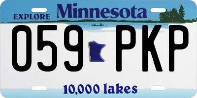 MN license plate 059PKP