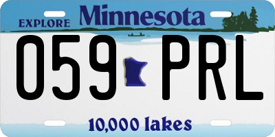 MN license plate 059PRL