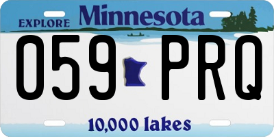 MN license plate 059PRQ