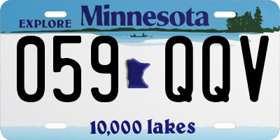 MN license plate 059QQV