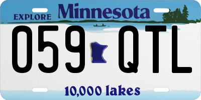 MN license plate 059QTL