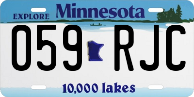 MN license plate 059RJC