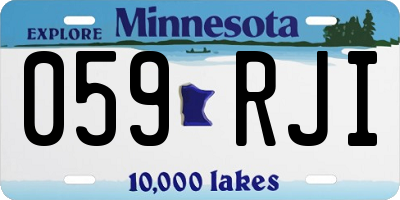 MN license plate 059RJI