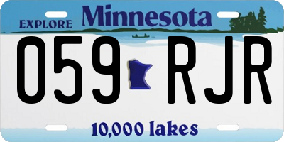 MN license plate 059RJR