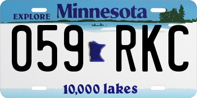 MN license plate 059RKC