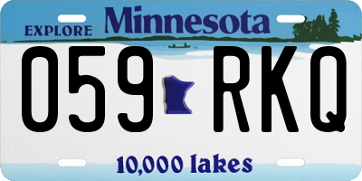 MN license plate 059RKQ