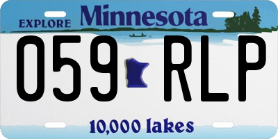 MN license plate 059RLP