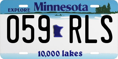 MN license plate 059RLS