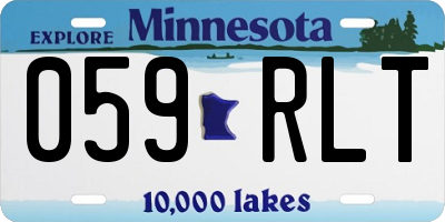 MN license plate 059RLT