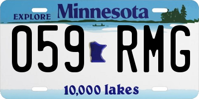 MN license plate 059RMG