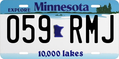 MN license plate 059RMJ