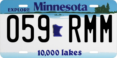 MN license plate 059RMM